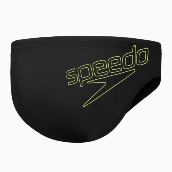 Плавки Speedo Logo 6.5cm Brief детские (Детский; 9-10 лет; Черный/Желтый)
